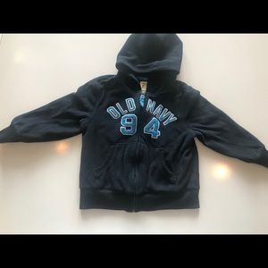 Old Navy sweatshirt w full length zipper size 5T